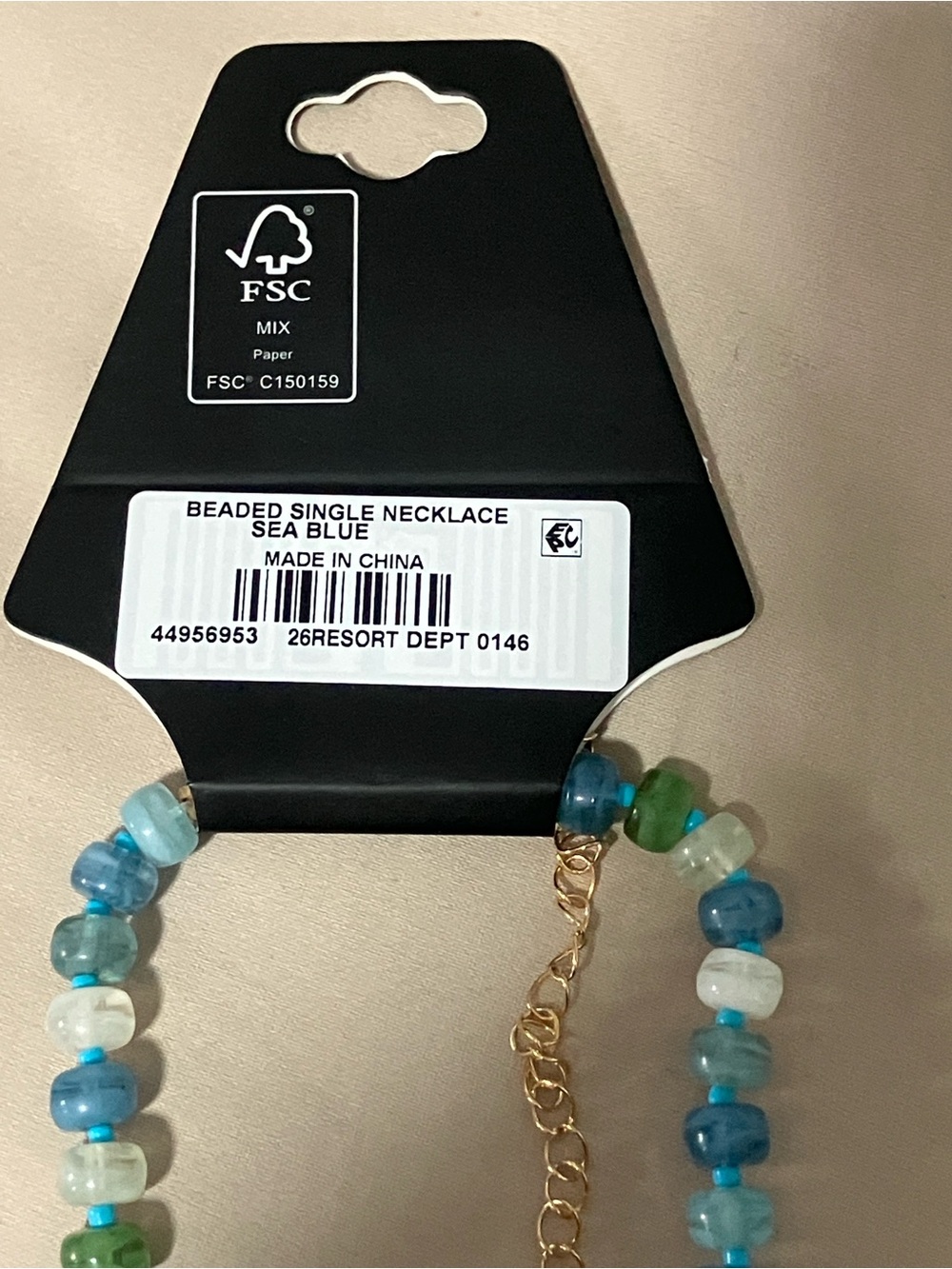 Torrid Sea Blue Beaded Necklace – NWT - Picture 5 of 6
